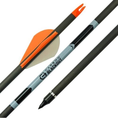 Apex Carbon Blackout Hunter Arrows 12 Pack