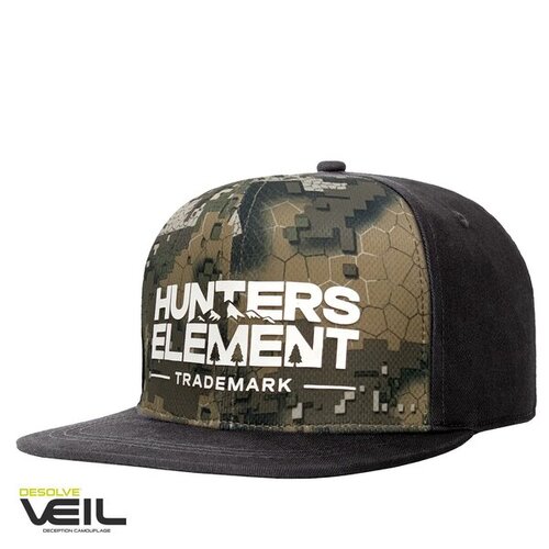 Hunters Element Stamp Snapback Cap Black/Desolve Veil