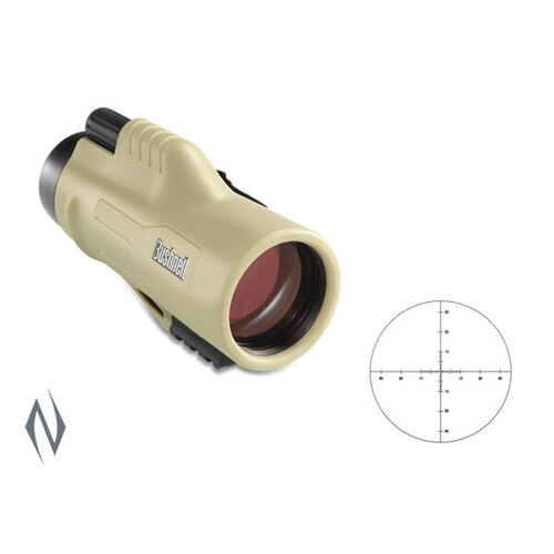 BUSHNELL LEGEND ULTRA HD 10X42 ED TAN MONOCULAR MIL HASH