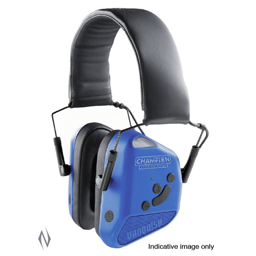 CHAMPION EAR MUFFS 24DB ELECTRONIC VANQUISH PRO BT BLUETOOTH BLUE