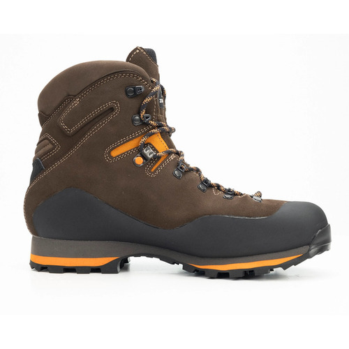 Zamberlan 968 Target GTX RR Comfort Fit Hiking Boots Mens Dark Brown/Orange