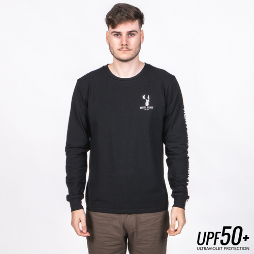 Hunters Element Croaker Long Sleeve Tee Black