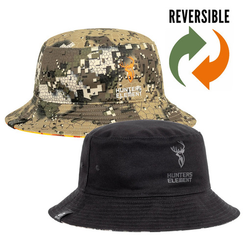 Hunters Element Shift Bucket Hat Black/Desolve Veil