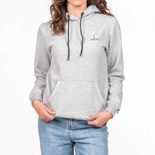 Hunters Element Womens Croaker Hoodie Grey Marle