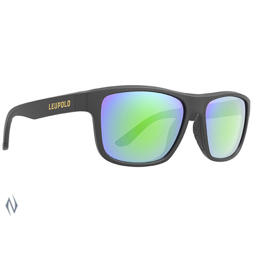 LEUPOLD SUNGLASSES KATMAI MATTE BLACK EMERALD MIRROR