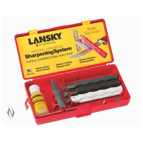 LANSKY SHARPENING SYSTEM ARKANSAS 3 STONE