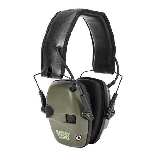 Howard Leight Impact Sport Electronic Folding Earmuffs Shooting Olive