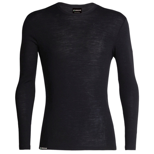 RIDGELINE MERINOTECH THERMAL CREW TOP BLACK 