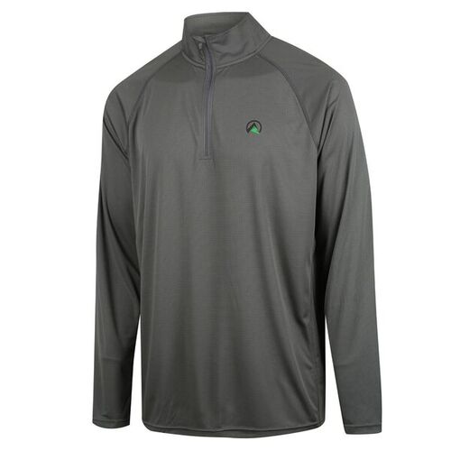 Ridgeline Men's Performance L/S QTR Zip Top Lead