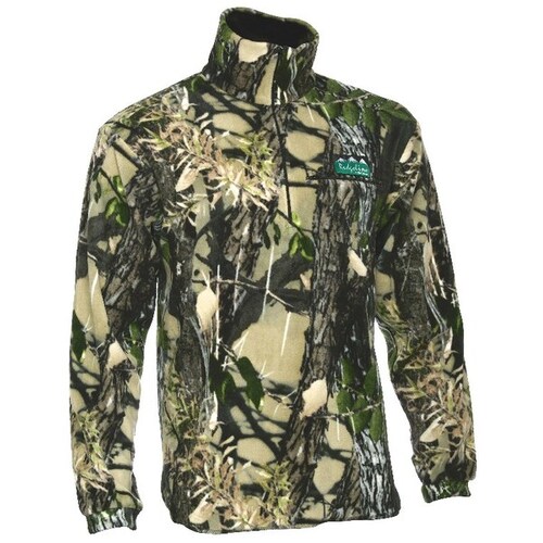 Ridgeline Micro Fleece Zip Hunting Top Buffalo Camo