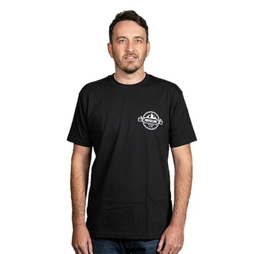 RIDGELINE MENS AUSTRALIAN MADE LOGO S/S TEE BLACK  