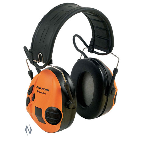 Peltor Sportac Green & Orange Electronic Muffs