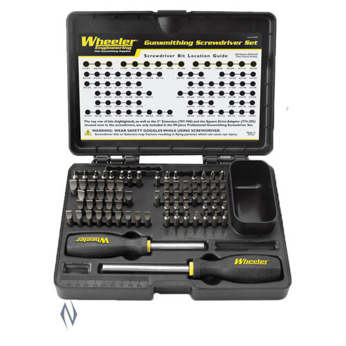 WHEELER SCREWDRIVER SET DELUXE GUNSMITHING 89 PCE